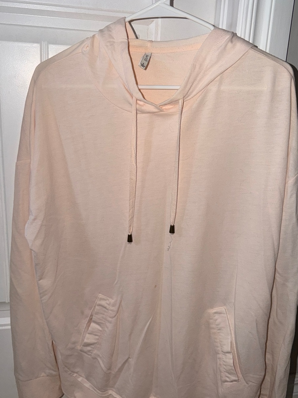 Z Supply Women's Pale Pink Lightweight Hoodie
